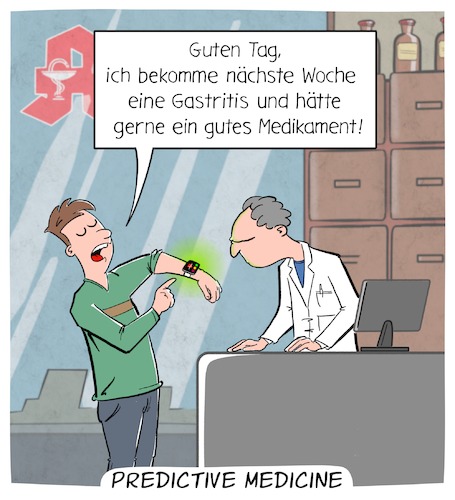 Cartoon: Predictive Medicine (medium) by Cloud Science tagged app,spahn,digitalisierung,digitalerezept,rezept,krankenkasse,medikamentgesundheit,gesundheitswesen,digital,tech,technologie,zukunft,predictive,vorhersage,wearable,measurement,messen,überwachen,monitoring,apotheker,krankheit,gesundheit,app,spahn,digitalisierung,digitalerezept,rezept,krankenkasse,medikamentgesundheit,gesundheitswesen,digital,tech,technologie,zukunft,predictive,vorhersage,wearable,measurement,messen,überwachen,monitoring,apotheker,krankheit,gesundheit