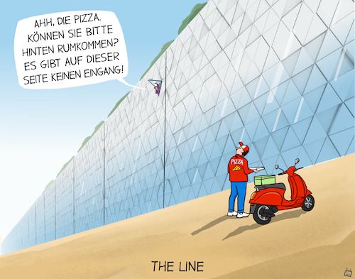 Cartoon: The LINE (medium) by Cloud Science tagged the,line,neom,stadt,der,zukunft,saudi,arabien,größwenwahn,smart,city,nachhaltigkeit,future,pizza,technology,entwicklung,wohnen,leben,architektur,utopie,pizzabote,pizzalieferung,logistik,lieferung,vision,nachhaltig,natur,umwelt,the,line,neom,stadt,der,zukunft,saudi,arabien,größwenwahn,smart,city,nachhaltigkeit,future,pizza,technology,entwicklung,wohnen,leben,architektur,utopie,pizzabote,pizzalieferung,logistik,lieferung,vision,nachhaltig,natur,umwelt