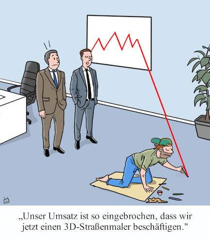 Cartoon: Umsatzeinbruch (medium) by Cloud Science tagged konjunktur,rezession,wirtschaft,krise,umsatz,umsatzrückgang,umsatzeinbruch,kurve,wirtschaftskrise,unternehmen,business,inflation,krieg,3d,strassenmaler,umsatzkurve,verlust,produktivität,energiekrise,büro,cartoon,konjunktur,rezession,wirtschaft,krise,umsatz,umsatzrückgang,umsatzeinbruch,kurve,wirtschaftskrise,unternehmen,business,inflation,krieg,3d,strassenmaler,umsatzkurve,verlust,produktivität,energiekrise,büro,cartoon