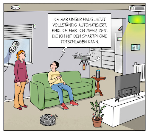 Cartoon: Zeit (medium) by Cloud Science tagged zeit,smarthome,smart,home,iot,homeautomation,automatisierung,internet,der,dinge,langeweile,automatisch,drohne,smartphone,digitalisierung,daten,vernetzung,tech,technik,technologie,online,it,zeit,smarthome,smart,home,iot,homeautomation,automatisierung,internet,der,dinge,langeweile,automatisch,drohne,smartphone,digitalisierung,daten,vernetzung,tech,technik,technologie,online,it