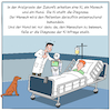 Cartoon: KI Arzt (small) by Cloud Science tagged gesundheitssystem,digitalisierung,ki,ai,arzt,praxis,krankenhaus,krankenzimmer,ehealth,health,roboter,kuenstliche,intelligenz,daten,analyse,diagnose,diagnostik,robotik,witz,hund,patient,doktor,zukunft,future,computer,it,technik,technologie,vernetzt,pepper,krank,gesund,gesundheit,forschung,big,data,machine,learning,cartoon,moeller,illustration