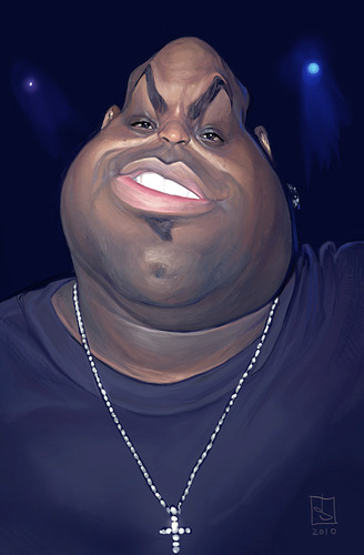 Cartoon: Cee Lo Green (medium) by sting-one tagged cee,lo,green