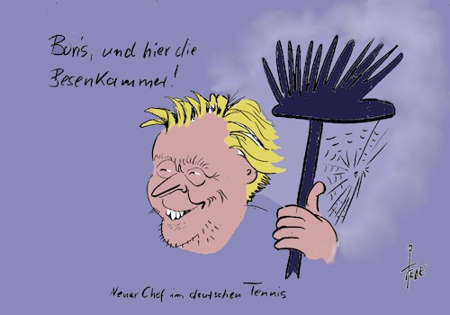 Cartoon: Boris Becker (medium) by tiede tagged boris,becker,tennis,wimbledon,tiede,cartoon,karikatur,boris,becker,tennis,wimbledon,tiede,cartoon,karikatur