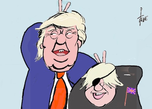 Boris Johnson By Tiede Politics Cartoon Toonpool