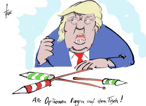 Cartoon: Giftgas Syrien (medium) by tiede tagged trump,giftgas,syrien,optionen,raketen,tiede,cartoon,karikatur,trump,giftgas,syrien,optionen,raketen,tiede,cartoon,karikatur