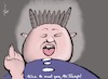 Cartoon: Kim Jong Un (small) by tiede tagged kim,jong,un,trump,atombombe,nordkorea,tiede,tiedemann,cartoon,karikatur