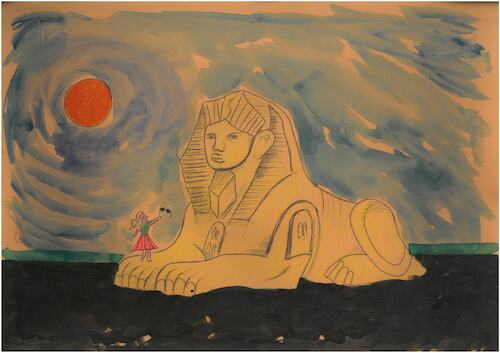 Cartoon: Sunset (medium) by Zlatko Iv tagged love,baby,travel,heritage,egypt,sunset