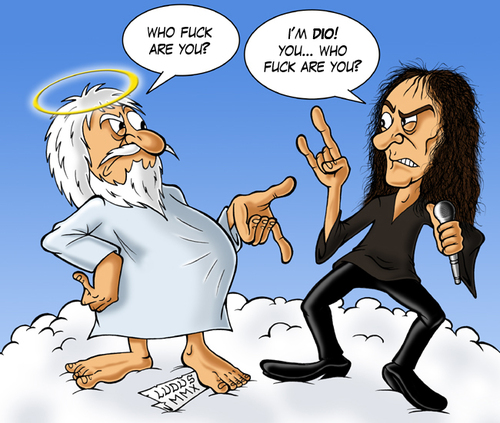 Ronnie James Dio By Ludus | Famous People Cartoon | TOONPOOL