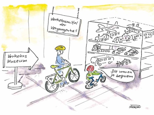 Cartoon: Bequemlichkeit (medium) by Pralow tagged klimaschutz,klimawandel,verkehr,mobilität,önpv,autos,co2,ausstoß,vertuschung,klimaschutz,klimawandel,verkehr,mobilität,önpv,autos,co2,ausstoß,vertuschung