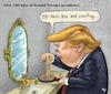 Cartoon: Trump first 100 days (small) by mparra tagged trump presidency usa