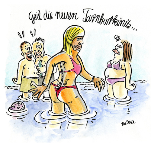 Burkini am Baggersee