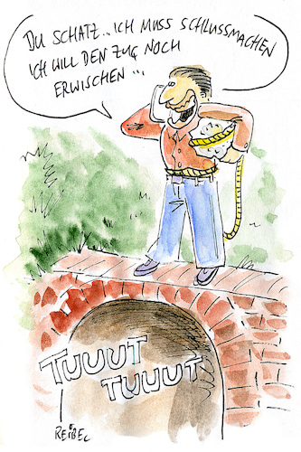 Cartoon: Challenge (medium) by REIBEL tagged zug,brücke,smartphone,stein,seil,sprung,herausforderung,zug,brücke,smartphone,stein,seil,sprung,herausforderung,selbstmord