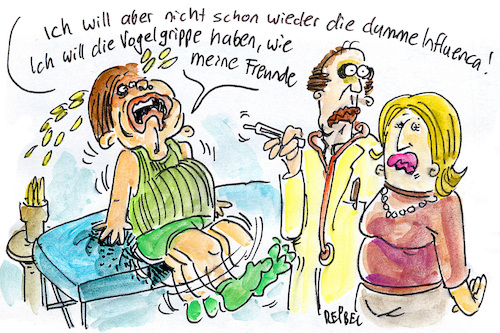 Cartoon: Grippewelle (medium) by REIBEL tagged grippe,influenza,krank,erkältung,welle,arzt,thermometer,weinen,quengeln,bengel,mutter,kind,grippe,influenza,krank,erkältung,welle,arzt,thermometer,weinen,quengeln,bengel,mutter,kind