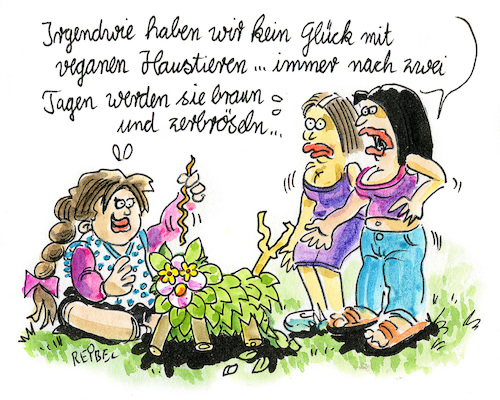 Cartoon: veganes leben (medium) by REIBEL tagged vegan,haustier,garten,laub,mütter,kind,spielen,veganer,haltbarkeit,trend,irrsinn,vegan,haustier,garten,laub,mütter,kind,spielen,veganer,haltbarkeit,trend,irrsinn