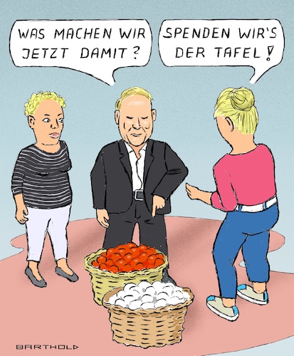 Cartoon: Absage Söder (medium) by Barthold tagged junge,union,ju,deutschlandtag,münster,oktober,15,17,absage,markus,söder,referent,tilman,kuban,vorsitzender,korb,tomaten,eier,wurfgeschosse,spende,tafel,cartoon,karikatur,barthold,junge,union,ju,deutschlandtag,münster,oktober,15,17,absage,markus,söder,referent,tilman,kuban,vorsitzender,korb,tomaten,eier,wurfgeschosse,spende,tafel,cartoon,karikatur,barthold