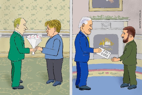 Cartoon: Abschiedsgeschenke (medium) by Barthold tagged putin,schenkt,merkel,ausscheiden,amt,blumenstrauß,joe,biden,wolodymyr,selenskyj,zelensky,freigabe,reichweite,atacms,ballistische,rakete,kreml,oval,office,cartoon,karikatur,barthold,putin,schenkt,merkel,ausscheiden,amt,blumenstrauß,joe,biden,wolodymyr,selenskyj,zelensky,freigabe,reichweite,atacms,ballistische,rakete,kreml,oval,office,cartoon,karikatur,barthold