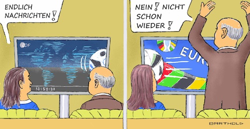 Cartoon: Ärger (medium) by Barthold tagged fußball,em,2024,öffentlich,rechtliche,fernsehsender,bevorzugung,sport,vor,information,fernsehzuschauer,ball,fliegt,in,bild,verdrängt,nachrichten,cartoon,karikatur,barthold,fußball,em,2024,öffentlich,rechtliche,fernsehsender,bevorzugung,sport,vor,information,fernsehzuschauer,ball,fliegt,in,bild,verdrängt,nachrichten,cartoon,karikatur,barthold