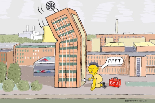 Cartoon: Die Luft ist raus! (medium) by Barthold tagged vw,volkswagen,harter,sanierungsplan,drei,werke,schließen,große,entlassungen,zehntausende,hochhaus,wolfsburg,aufgeblasen,byd,mann,zieht,löst,stöpsel,cartoon,karikatur,barthold,vw,volkswagen,harter,sanierungsplan,drei,werke,schließen,große,entlassungen,zehntausende,hochhaus,wolfsburg,aufgeblasen,byd,mann,zieht,löst,stöpsel,cartoon,karikatur,barthold