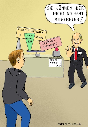 Cartoon: Im Museum f. SPD-Gegenwartskunst (medium) by Barthold tagged spd,ampel,koalitionsvertrag,narrativ,zukunftsprojekt,mehrere,legislaturperioden,widerspruch,kevin,künert,ablehnung,fdp,olaf,scholz,museumswärter,kunstwerk,elaborat,labil,instabil,empfindlich,cartoon,karikatur,barthold,spd,ampel,koalitionsvertrag,narrativ,zukunftsprojekt,mehrere,legislaturperioden,widerspruch,kevin,künert,ablehnung,fdp,olaf,scholz,museumswärter,kunstwerk,elaborat,labil,instabil,empfindlich,cartoon,karikatur,barthold