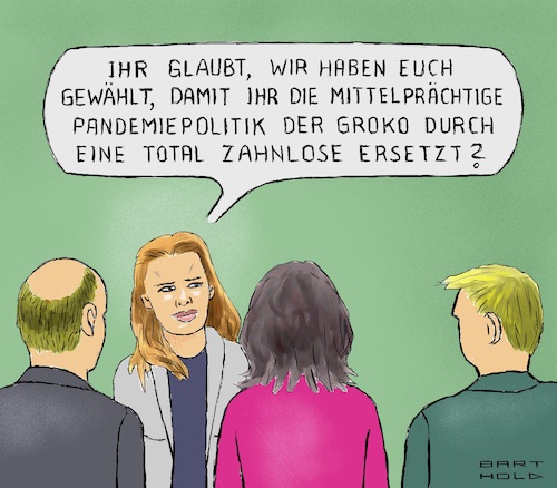 Cartoon: Luisas Erwartungen (medium) by Barthold tagged ampel,koalition,beendigung,epidemische,lage,neues,infektionsschutzgesetz,eingeschränkte,maßnahmen,ablehnung,union,bundesrat,schlechte,regierungsarbeit,handschrift,fdp,ausbleiben,hoffnungssignale,koalitionsverhandlungen,ökologischer,umbau,erreichung,klimaneutralität,olaf,scholz,annalena,baerbock,christian,lindner,luisa,neubauer,cartoon,karikatur,barthold,ampel,koalition,beendigung,epidemische,lage,neues,infektionsschutzgesetz,eingeschränkte,maßnahmen,ablehnung,union,bundesrat,schlechte,regierungsarbeit,handschrift,fdp,ausbleiben,hoffnungssignale,koalitionsverhandlungen,ökologischer,umbau,erreichung,klimaneutralität,olaf,scholz,annalena,baerbock,christian,lindner,luisa,neubauer,cartoon,karikatur,barthold