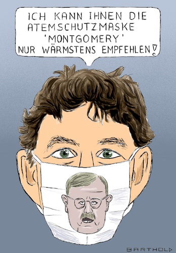 Cartoon: Montgomerys endlose Stichelei (medium) by Barthold tagged corona,virus,pandemie,robert,koch,institut,maskenpflicht,widerspruch,quertreiberei,frank,ulrich,montgomery,ärztepräsident,christian,drosten,virologe,charite,berlin,karikatur,barthold,corona,virus,pandemie,robert,koch,institut,maskenpflicht,widerspruch,quertreiberei,frank,ulrich,montgomery,ärztepräsident,christian,drosten,virologe,charite,berlin,karikatur,barthold