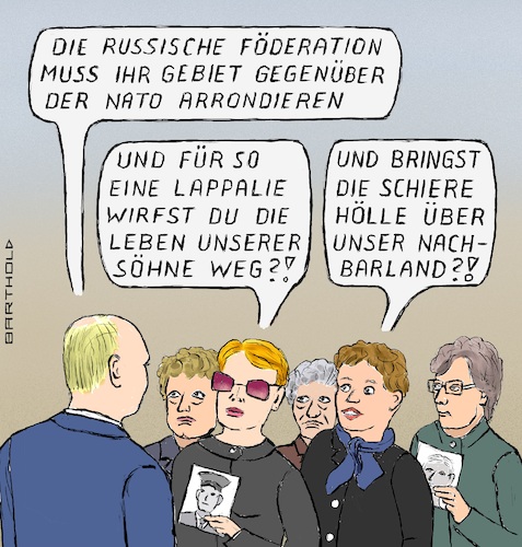 Putin und Soldatenmütter