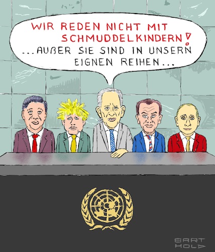 Cartoon: Weltmächte zu Taliban (medium) by Barthold tagged un,vollversammlung,september,2021,erklärung,weltmächte,talibanregierung,forderung,repräsentanz,volk,gleichberechtigung,xi,jinping,boris,johnson,joe,biden,emmanuel,macron,wladimir,putin,cartoon,karikatur,barthold,un,vollversammlung,september,2021,erklärung,weltmächte,talibanregierung,forderung,repräsentanz,volk,gleichberechtigung,xi,jinping,boris,johnson,joe,biden,emmanuel,macron,wladimir,putin,cartoon,karikatur,barthold