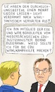 Cartoon: Interview Staatsanwalt (small) by Barthold tagged durchsuchungsbeschluss,bundesjustizministerium,bundesfinanzministerium,fiu,schaden,olaf,scholz,spd,kanzlerkandidat,beeinflussung,wahl,bewusste,terminierung,terminfestlegung,oberstaatsanwalt,osnabrück,bernard,südbeck,cartoon,karikatur,barthold