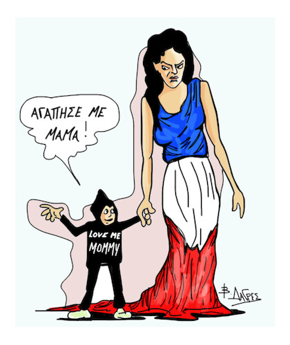 Cartoon: FRANCE (medium) by vasilis dagres tagged france