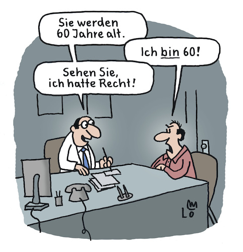 Cartoon: Anamnese (medium) by Lo Graf von Blickensdorf tagged arzt,doktor,diagnose,krankheit,mann,sprechzimmer,arztpraxis,vorsorgeuntersuchung,karikatur,lo,graf,cartoon,prophylaxe,prävention,gesundheit,alter,früherkennung,erkrankung,krankenkasse,gerontologie,arzt,doktor,diagnose,krankheit,mann,sprechzimmer,arztpraxis,vorsorgeuntersuchung,karikatur,lo,graf,cartoon,prophylaxe,prävention,gesundheit,alter,früherkennung,erkrankung,krankenkasse,gerontologie