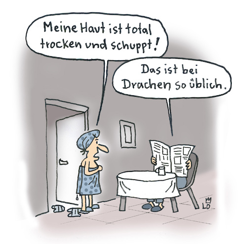 Cartoon: Dicke Luft (medium) by Lo Graf von Blickensdorf tagged ehestreit,ehepaar,ehefrau,ehemann,kosmetik,körperpflege,haut,drache,hausdrache,beziehung,frau,mann,ehe,paar,partnerschaft,ehestreit,ehepaar,ehefrau,ehemann,kosmetik,körperpflege,haut,drache,hausdrache,beziehung,frau,mann,ehe,paar,partnerschaft