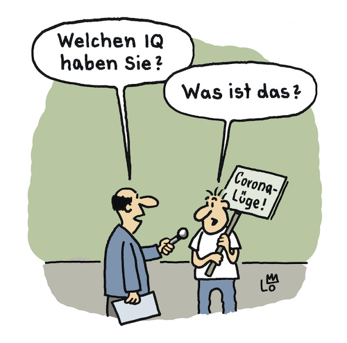 Cartoon: Intelligenztest (medium) by Lo Graf von Blickensdorf tagged pandemie,corona,virus,hygiene,demo,widerstand,attila,hildmann,xavier,naidoo,ken,jebsen,lüge,intelligenzquotient,dumm,reporter,mann,interview,hass,identitäre,bewegung,wir,sind,das,volk,merkel,bundestegierung,maskenpflicht,pandemie,corona,virus,hygiene,demo,widerstand,attila,hildmann,xavier,naidoo,ken,jebsen,lüge,intelligenzquotient,dumm,reporter,mann,interview,hass,identitäre,bewegung,wir,sind,das,volk,merkel,bundestegierung,maskenpflicht