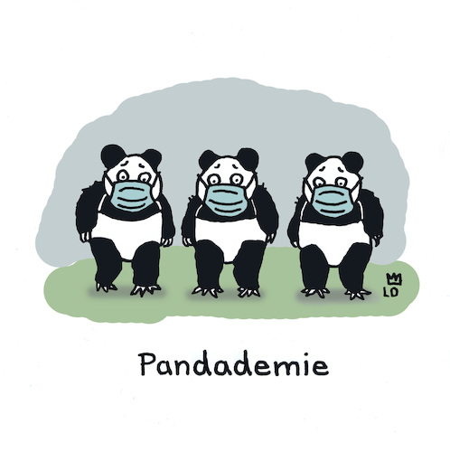 Cartoon: Maskenpflicht (medium) by Lo Graf von Blickensdorf tagged corona,krise,maskenpflicht,covid19,panda,meng,zoo,pandademie,karikatur,lo,cartoon,wortspiel,tiere,pandemie,corona,krise,maskenpflicht,covid19,panda,meng,zoo,pandademie,karikatur,lo,cartoon,wortspiel,tiere,pandemie