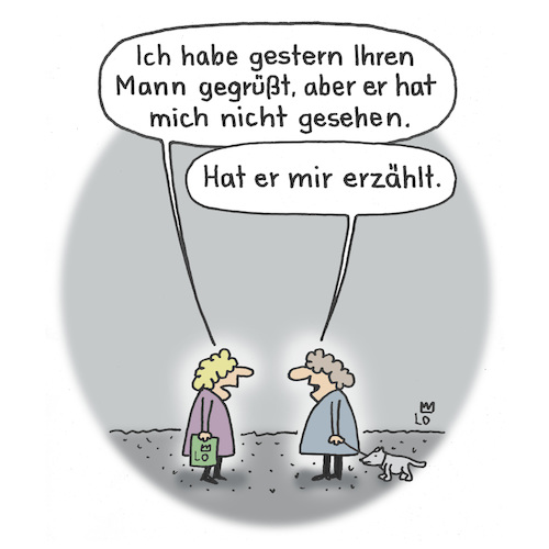 Cartoon: Nachbarn (medium) by Lo Graf von Blickensdorf tagged gruß,nachbarin,nachbar,nachbarn,cartoon,treffen,straße,ehemann,ehefrau,männer,frauen,gesellschaft,bekannte,grüßen,gruß,nachbarin,nachbar,nachbarn,cartoon,treffen,straße,ehemann,ehefrau,männer,frauen,gesellschaft,bekannte,grüßen