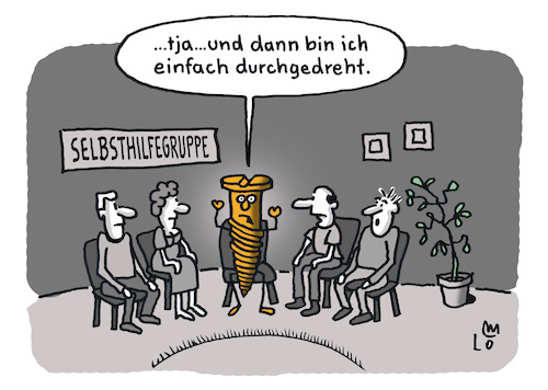 Cartoon: Outing (medium) by Lo Graf von Blickensdorf tagged schraube,outing,selbsthilfegruppe,amok,antiaggressionstrainig,bipolar,psychische,störung,cartoon,lo,graf,karikatur,selbsthilfe,durchdrehen,schraubenzieher,männer,frauen,ukraine,schraube,outing,selbsthilfegruppe,amok,antiaggressionstrainig,bipolar,psychische,störung,cartoon,lo,graf,karikatur,selbsthilfe,durchdrehen,schraubenzieher,männer,frauen,ukraine