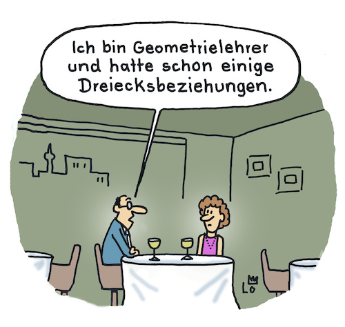 Cartoon: Singletreff (medium) by Lo Graf von Blickensdorf tagged tinder,single,onlinedating,speeddating,ü40,rendevouz,treff,ledig,wein,pärchen,mann,frau,einsam,lehrer,geometrie,dreiecksbeziehung,karikatur,lo,cartoon,liebe,flirt,tinder,single,onlinedating,speeddating,ü40,rendevouz,treff,ledig,wein,pärchen,mann,frau,einsam,lehrer,geometrie,dreiecksbeziehung,karikatur,lo,cartoon,liebe,sex,flirt