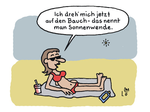 Cartoon: Sonnenbaden (medium) by Lo Graf von Blickensdorf tagged sonnenbaden,urlaub,braun,werden,strand,meer,frau,mädchen,sonnencreme,sonnenöl,sonnenwende,gebräunt,cartoon,lo,graf,karikatur,sonnenbaden,urlaub,braun,werden,strand,meer,frau,mädchen,sonnencreme,sonnenöl,sonnenwende,gebräunt,cartoon,lo,graf,karikatur