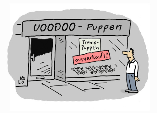 Cartoon: Voodoo-Shop (medium) by Lo Graf von Blickensdorf tagged us,wahl,präsidentenwahl,anerika,voodoo,puppe,shop,präsident,donald,trump,kamala,harris,karikatur,lo,graf,cartoon,spiritualität,us,wahl,präsidentenwahl,anerika,voodoo,puppe,shop,präsident,donald,trump,kamala,harris,karikatur,lo,graf,cartoon,spiritualität