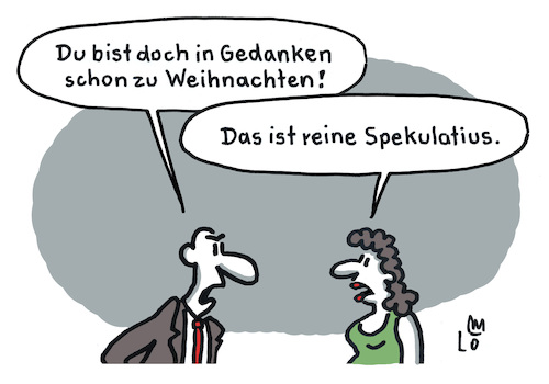 Cartoon: Vorweihnachtszeit (medium) by Lo Graf von Blickensdorf tagged weihnachten,vorweihnachtszeit,paar,pärchen,beziehung,streit,ehepaar,mann,frau,spekulatius,spekulation,missverständnis,freudscher,versprecher,liebe,tradition,advent,romantik,karikatur,lo,graf,cartoon,wortspiel,weihnachten,vorweihnachtszeit,paar,pärchen,beziehung,streit,ehepaar,mann,frau,spekulatius,spekulation,missverständnis,freudscher,versprecher,liebe,tradition,advent,romantik,karikatur,lo,graf,cartoon,wortspiel