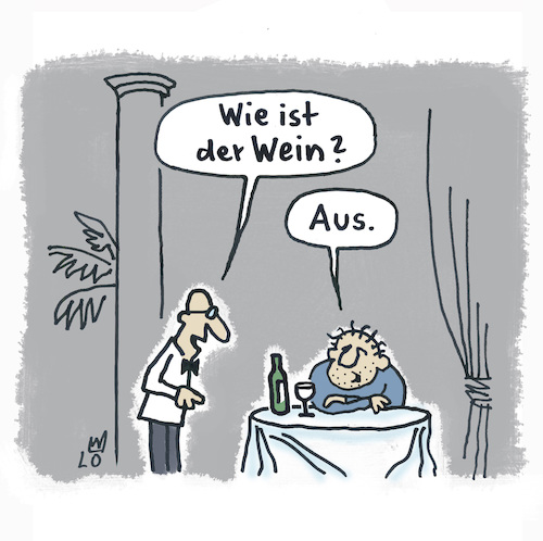 Weinkenner By Lo Graf von Blickensdorf | Media & Culture Cartoon | TOONPOOL