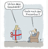 Cartoon: Ein Geschenk... (small) by Lo Graf von Blickensdorf tagged geschenk weihnachten geburtstag kassenbon umtausch weihnachtsgeschenk geburtstagsgeschenk
