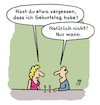 Cartoon: Geburtstag (small) by Lo Graf von Blickensdorf tagged party,geburtsdatum,vergessen,geburtstag,pächen,mann,frau,beziehung,freundschaft,karikatur,lo,cartoon,wiegenfest,jubiläum