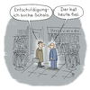 Cartoon: Im Bekleidungsladen (small) by Lo Graf von Blickensdorf tagged bekleidung,verkäufer,mann,schal,winterkleidung,charles,freier,tag,geschäft,cartoon,boutique,kleidung