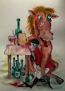 Cartoon: Horse (small) by Barcarole tagged horse