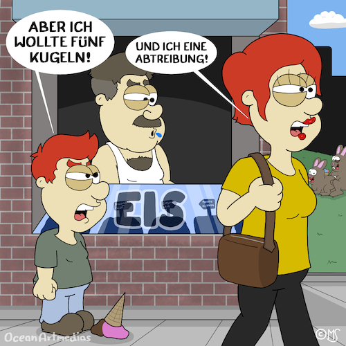 Cartoon: Eis (medium) by Ocean Artmedias tagged eis,cartoon,eltern