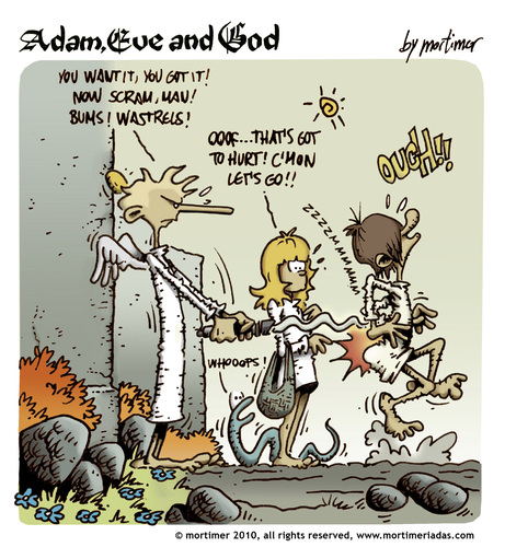 Adam Eve And God 44 By Mortimer Religion Cartoon Toonpool