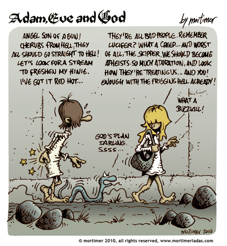 Adam Eve And God 45 By Mortimer Religion Cartoon Toonpool