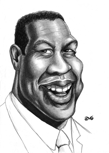 Denzel Washington By menekse cam | Famous People Cartoon | TOONPOOL