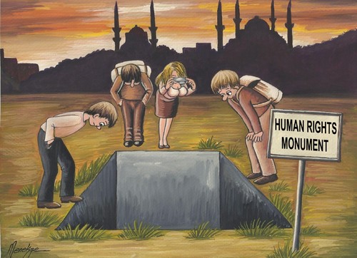 Cartoon: Human Rights Monument (medium) by menekse cam tagged rechte,menschlichen,denkmal,türkei,menschen,frauen,männer,regierung,politische,politik,skulptur,touristische,tourist,image,sculpt,statue,sculpture,politic,political,government,akp,men,women,people,turkey,monument,rights,human,menschenrechte,türkei,monument