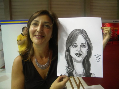 Cartoon: live portrait drawings (medium) by menekse cam tagged cizimleri,portre,canli,fuar,enternasyonal,municipality,buca,drawing,portrait,live,fair,international,izmir